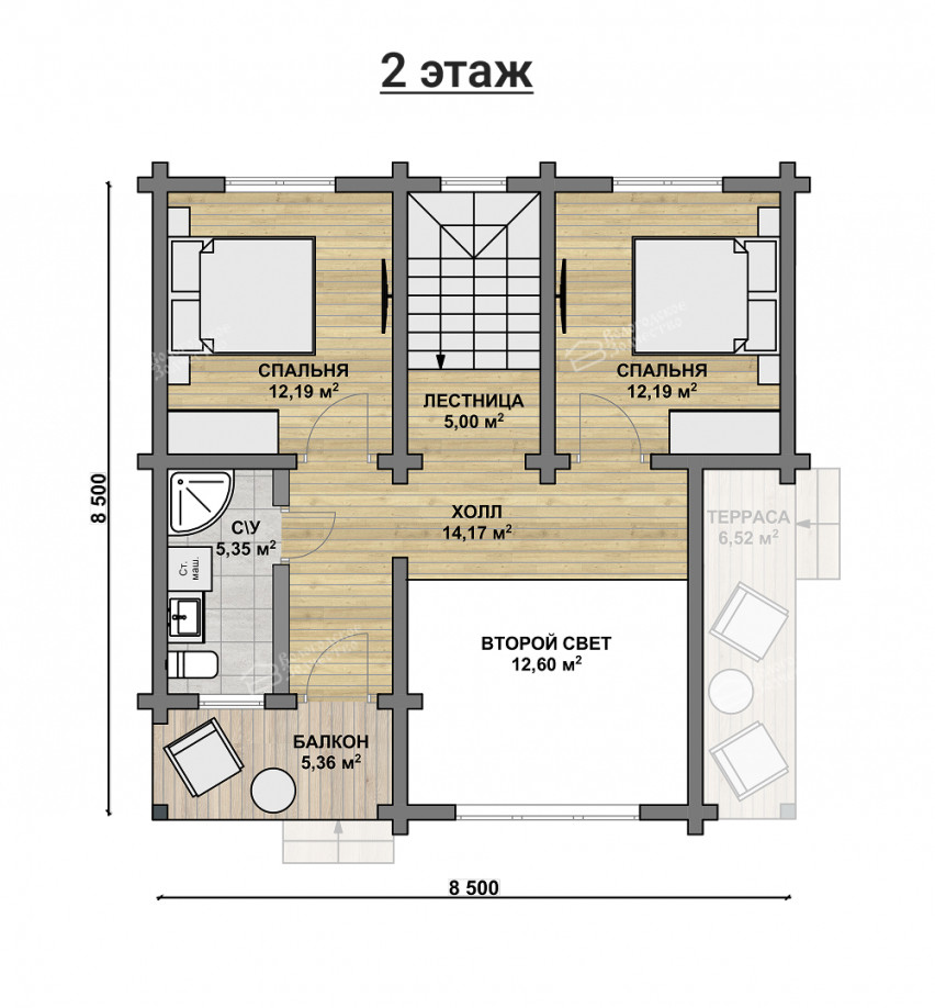 Дом из клееного бруса VZ-351